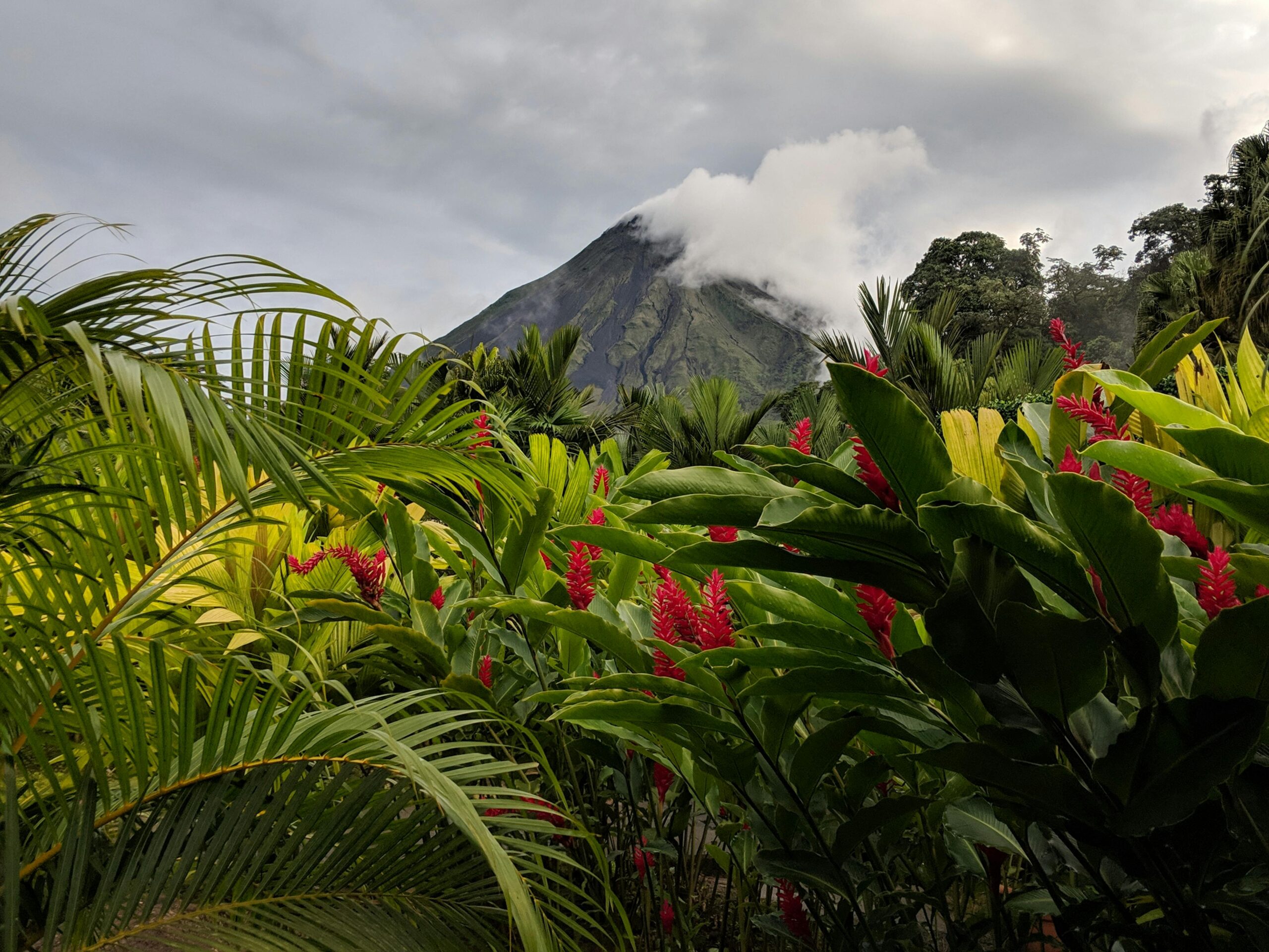 Vistas al volcán de Costa Rica